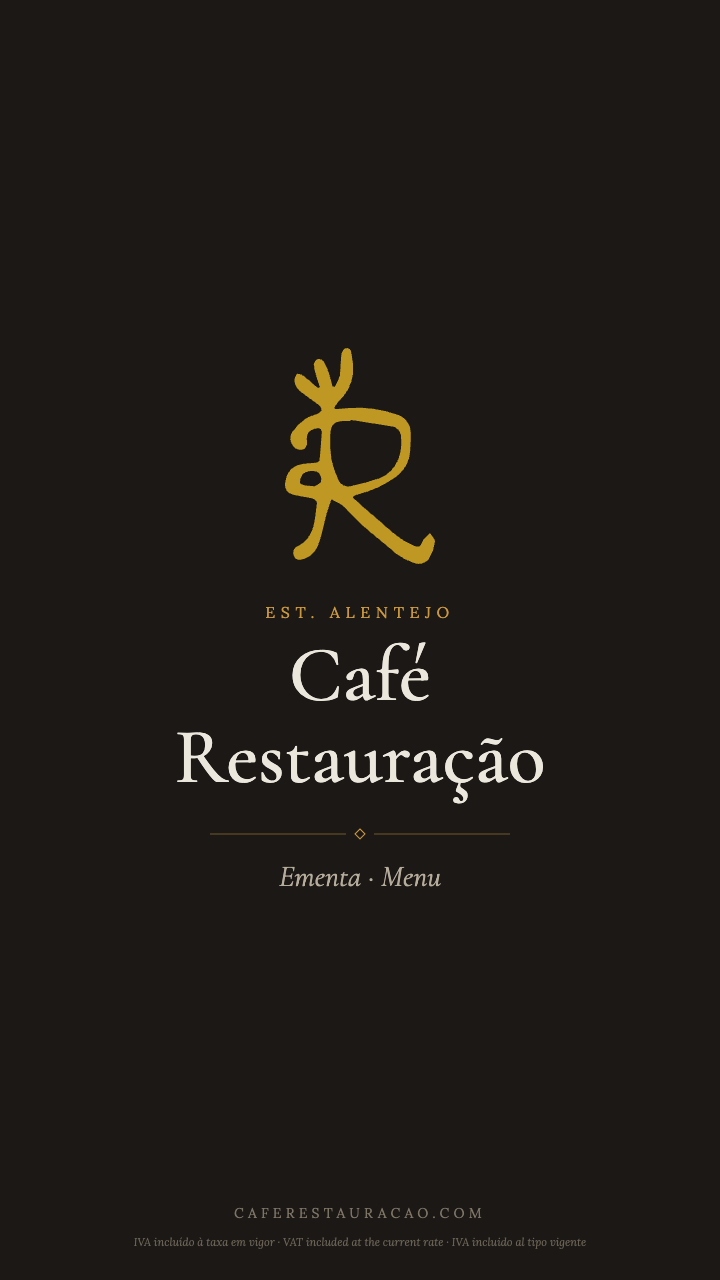 Ementa Café-Restaurante Restauração — capa