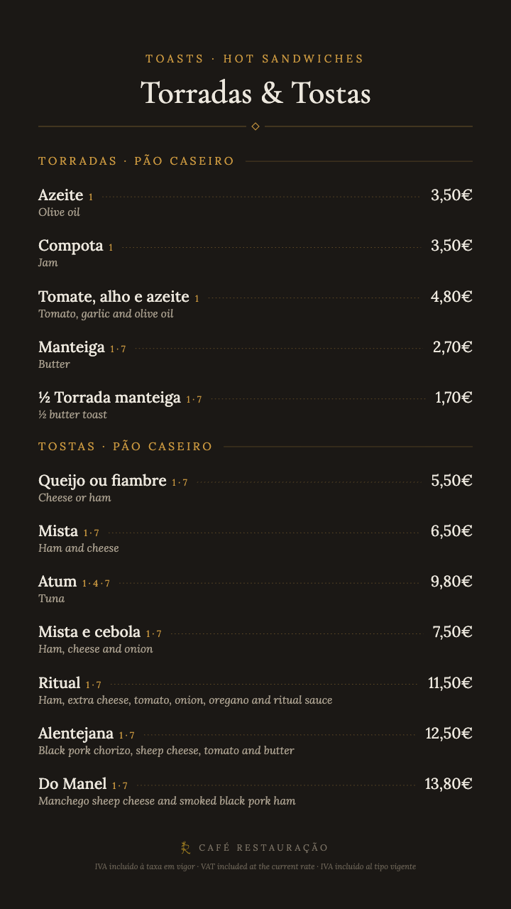 Torradas e tostas