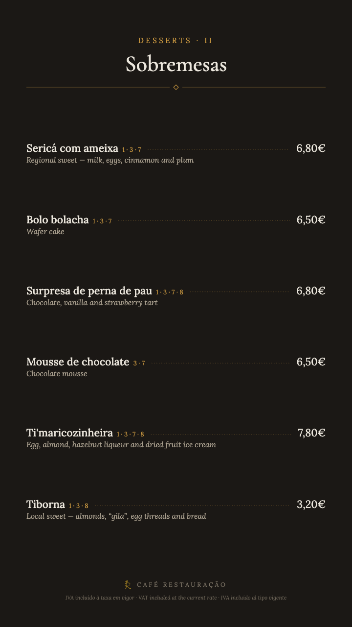 Sobremesas II