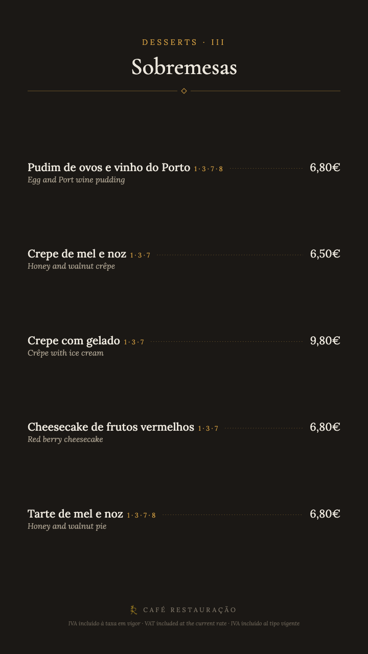 Sobremesas III